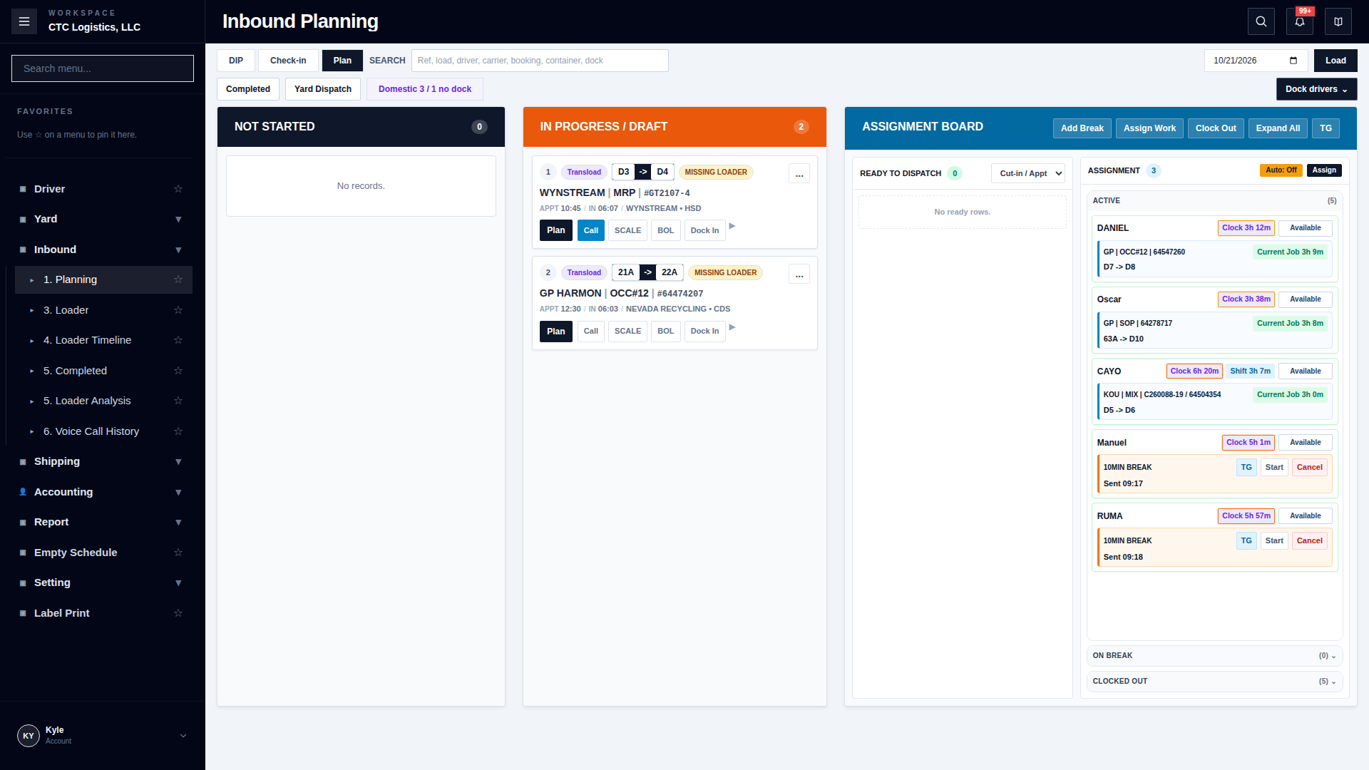 Inbound Planning