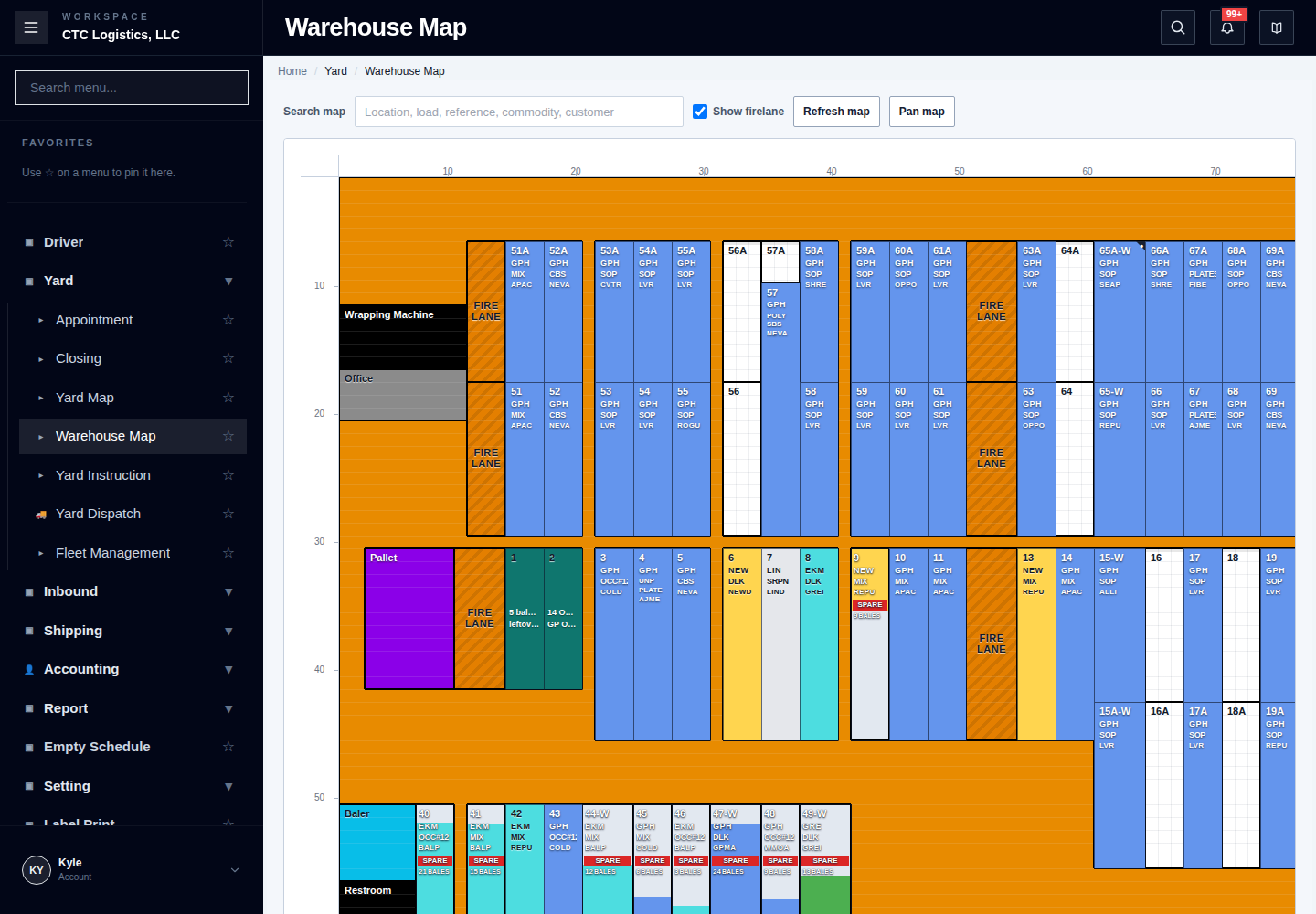 Warehouse Map
