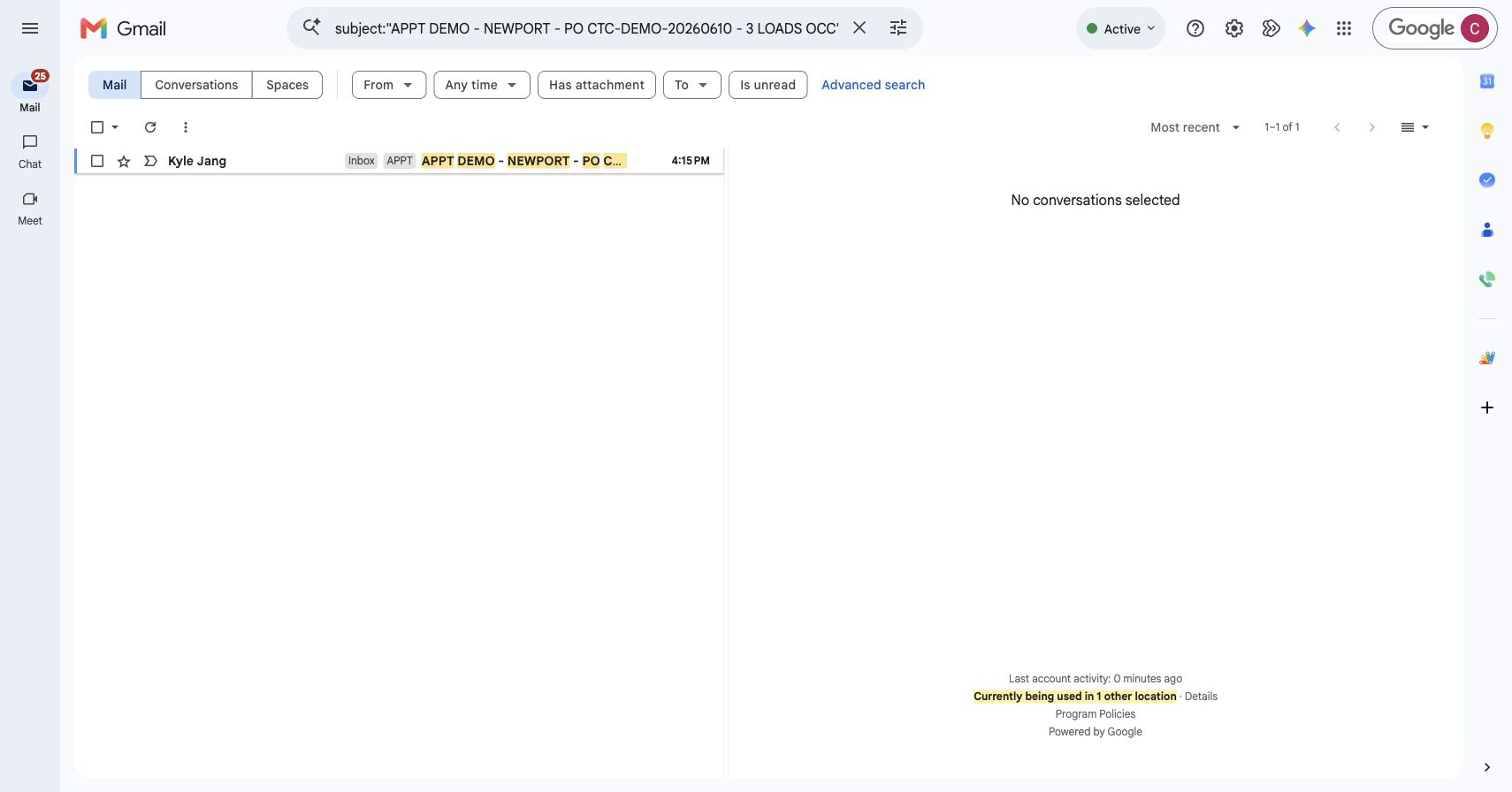 03 dispatch received search