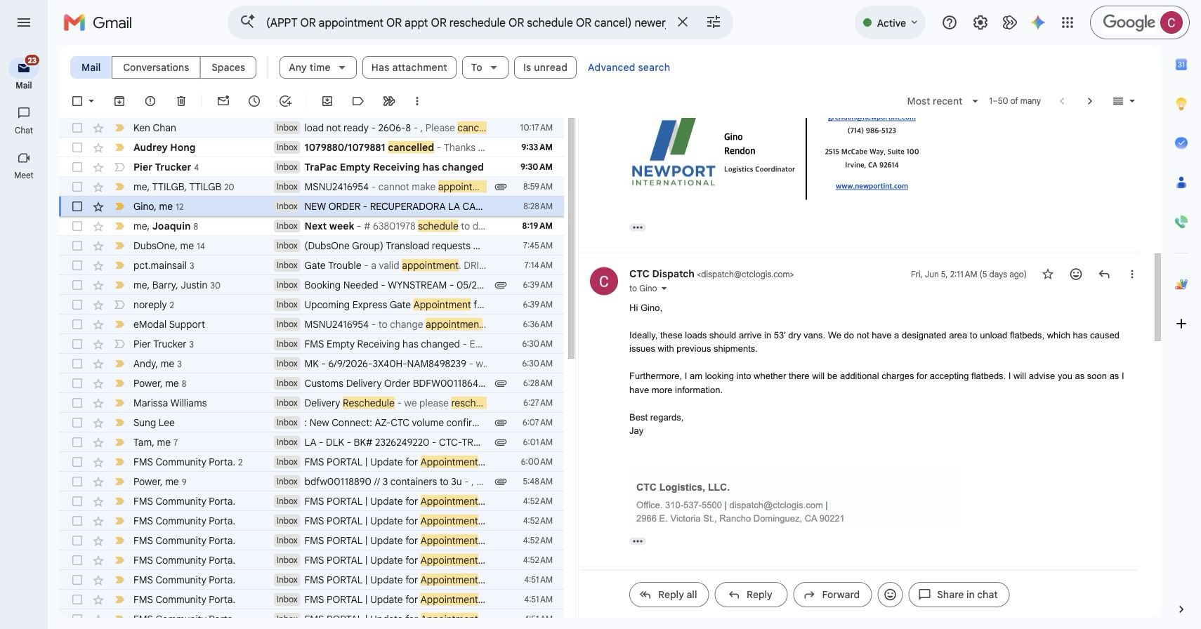05b gmail actual ctc reply expanded