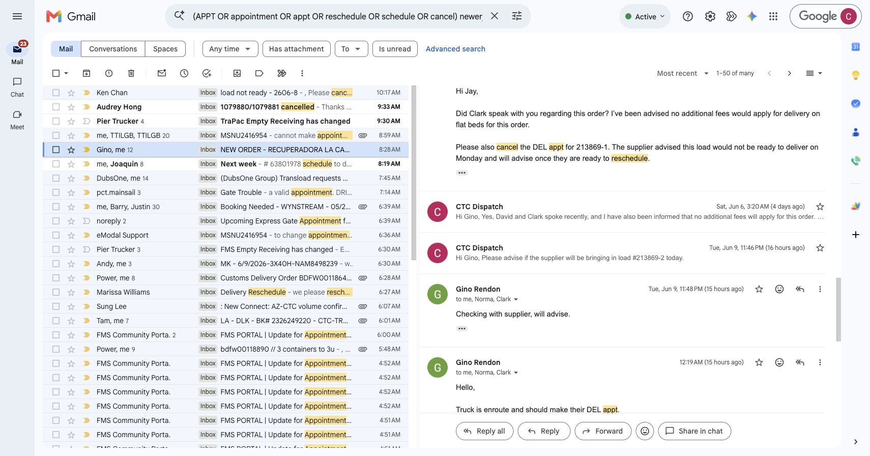 05c gmail actual scheduled reply