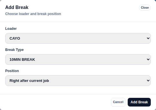Add Break