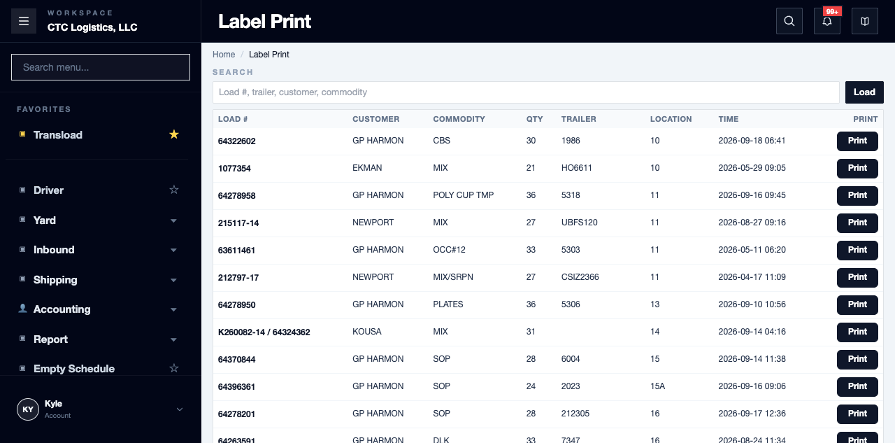 Label Print