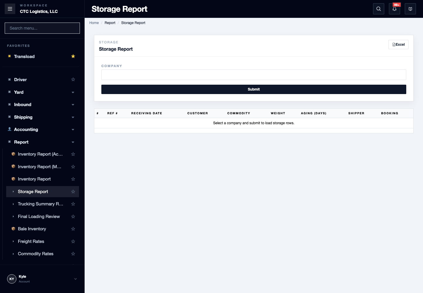Storage Report