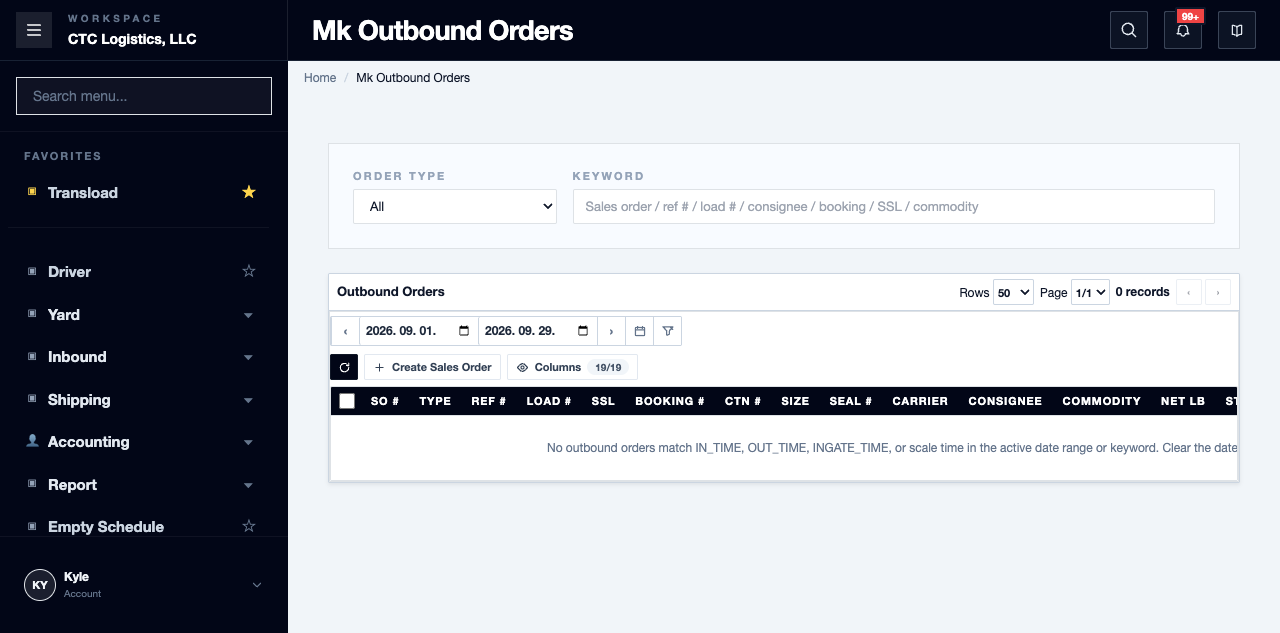 Outbound Sales list